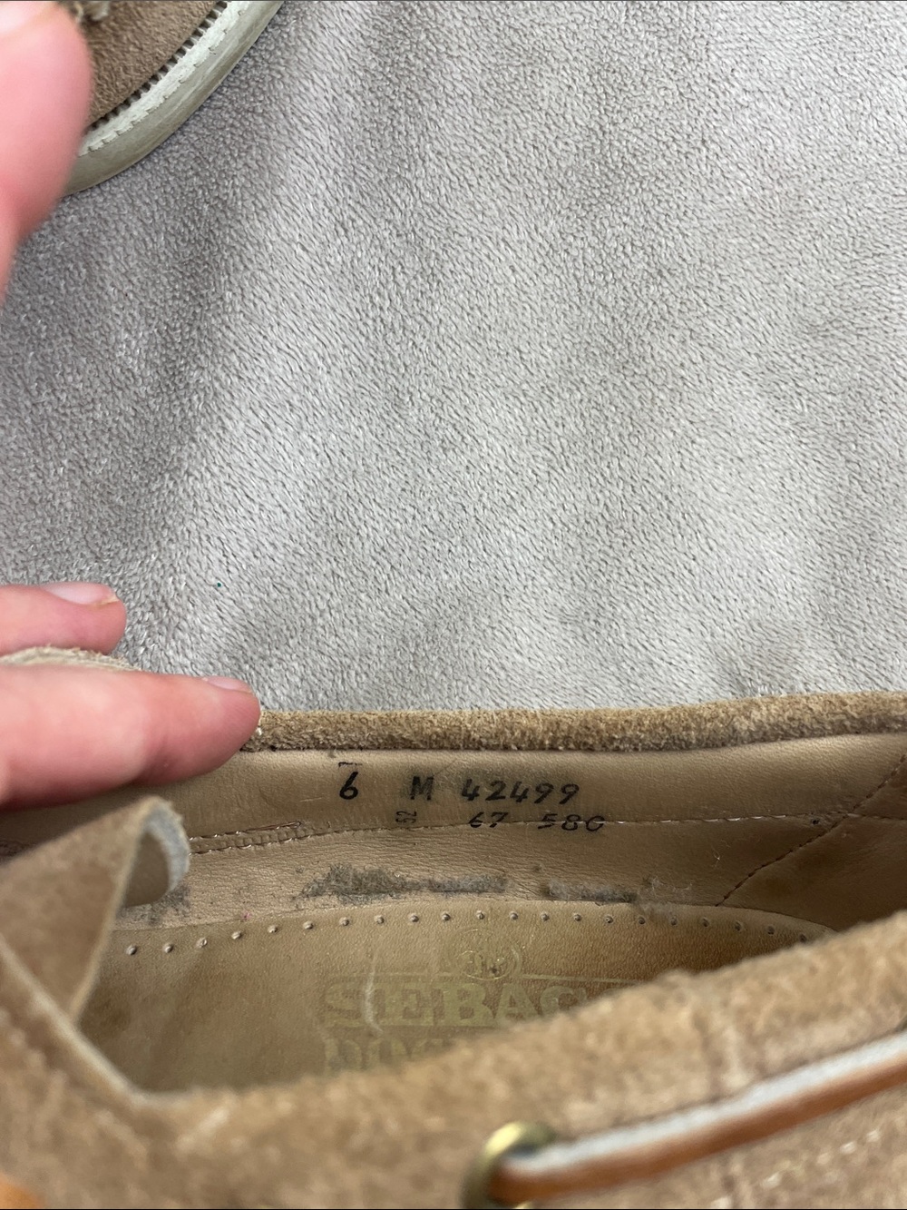 Vintage Sebago Docksides Suede Lace Mocassin Shoes - Picture 10 of 11